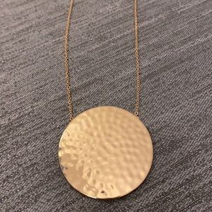 Gold Statement Pendant Necklace